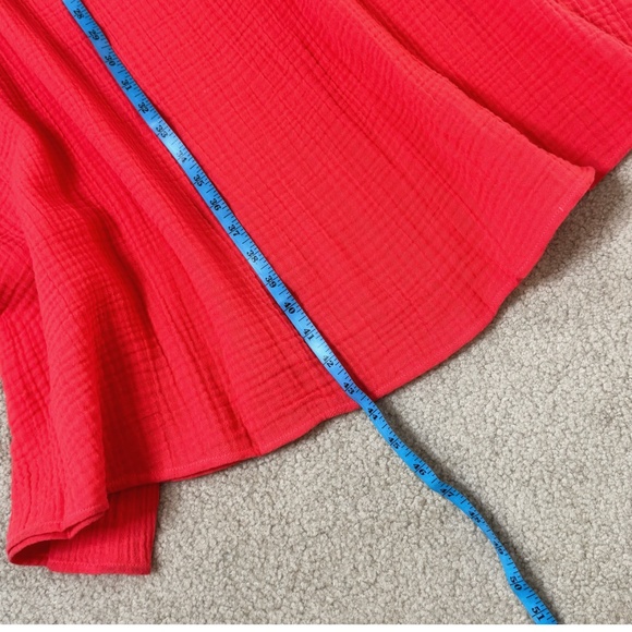 NWT Eileen Fisher Cami Dress Plus Size Lofty Gauze Watermelon Coral Sleeveless - Picture 11 of 16